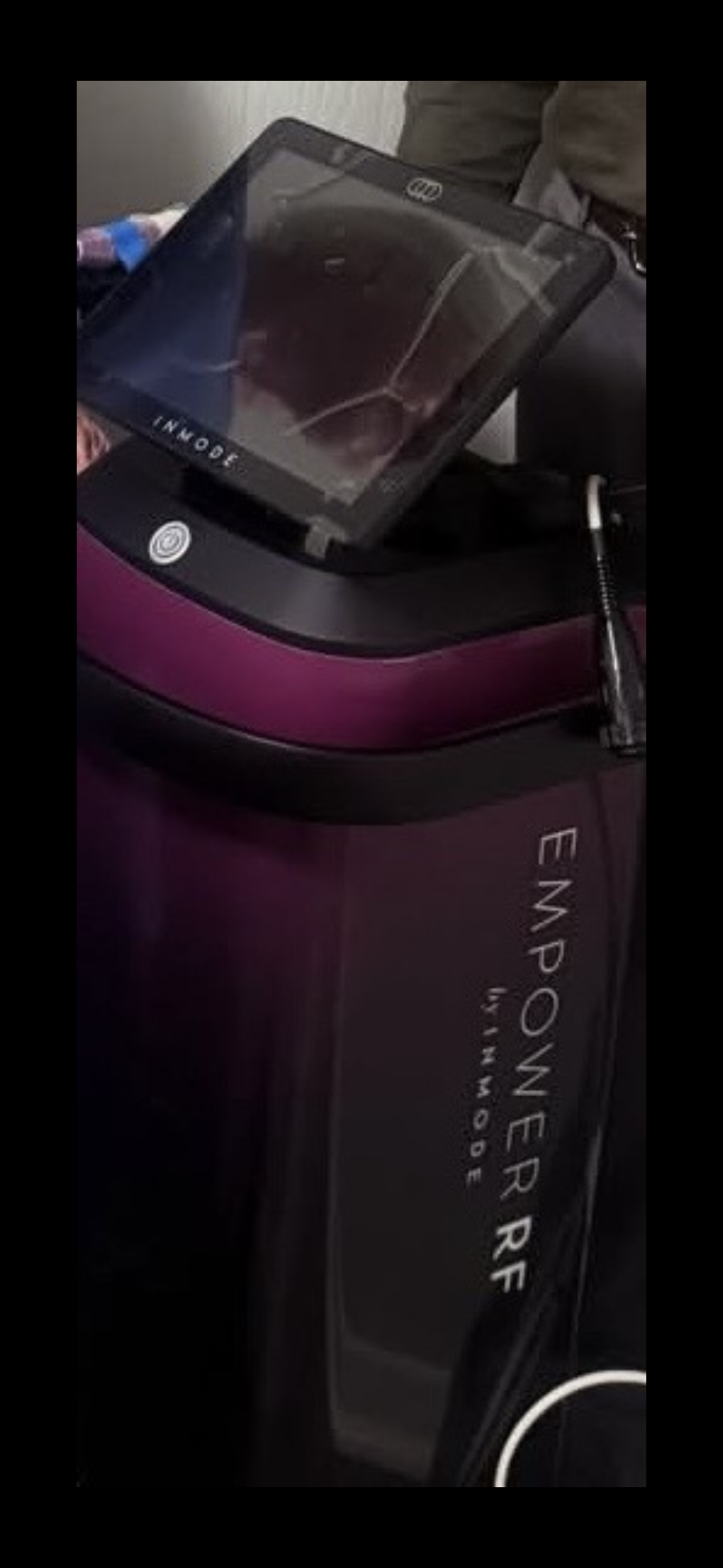InMode EmpowerRF equipment used for Morpheus8 treatments at the clinic